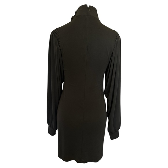 White House Black Market High-Neck Drama Sleeve Dress Size XS - Picture 4 of 9